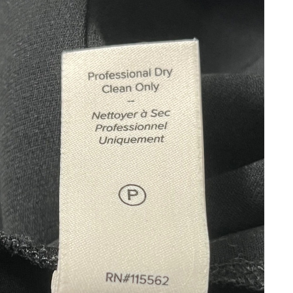 Cinq a Sept Brianne Pant Women's 0 Black Side Slit Office Tailored Minimal Chic - Picture 9 of 10
